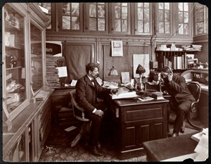 Steward e assistente no restaurante do Sherry, Nova York, 1902 (impressão de gelatina de prata)